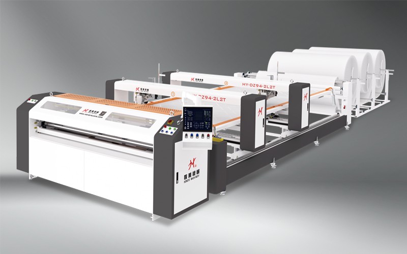 HY-DZ-2L2T 全自動<BR>雙橫梁雙頭單針絎縫機 